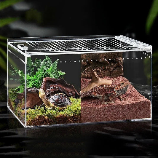 Acrylic Reptile Feeding Cage Horned Frog - ProPawPet.com