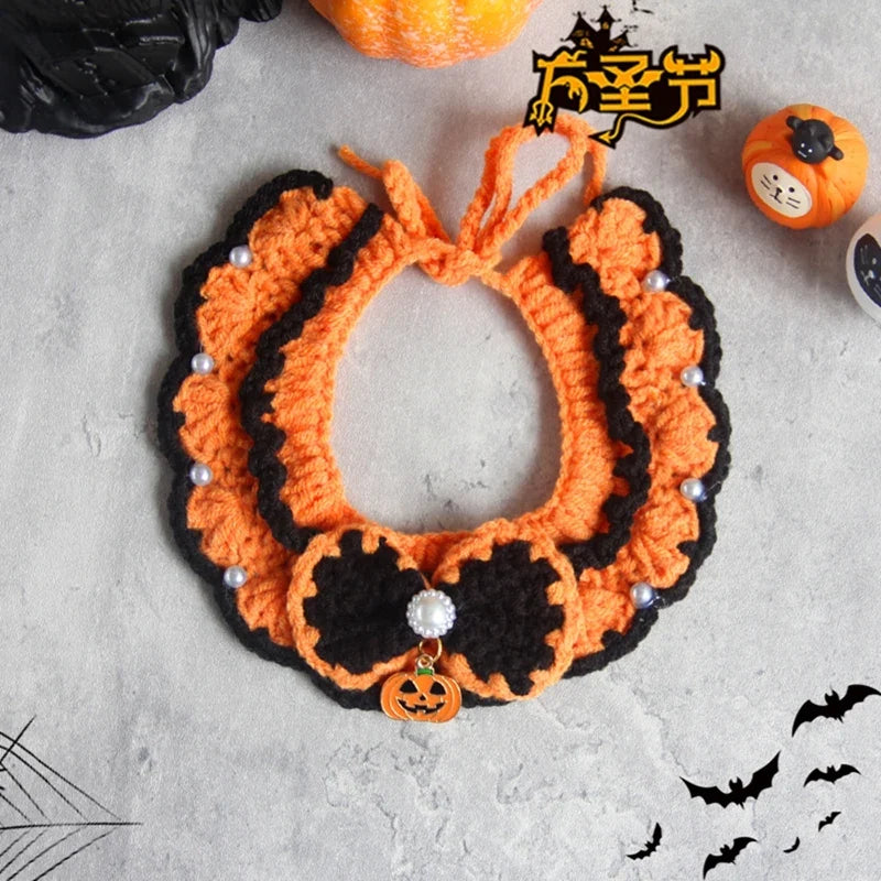 Hand-crochet Pet Scarves Collars Halloween - ProPawPet.com