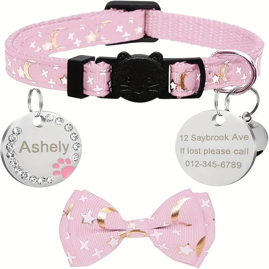 Personalized Cat Collar Pendant ID Engraving - ProPawPet.com