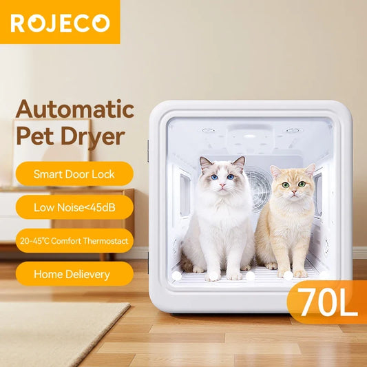 ROJECO 70L Smart Pet Dryer Box Automatic - ProPawPet.com