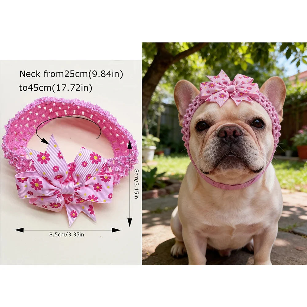 50PCS Bulk Pet Dog Bowties Dot Solid Flower - ProPawPet.com