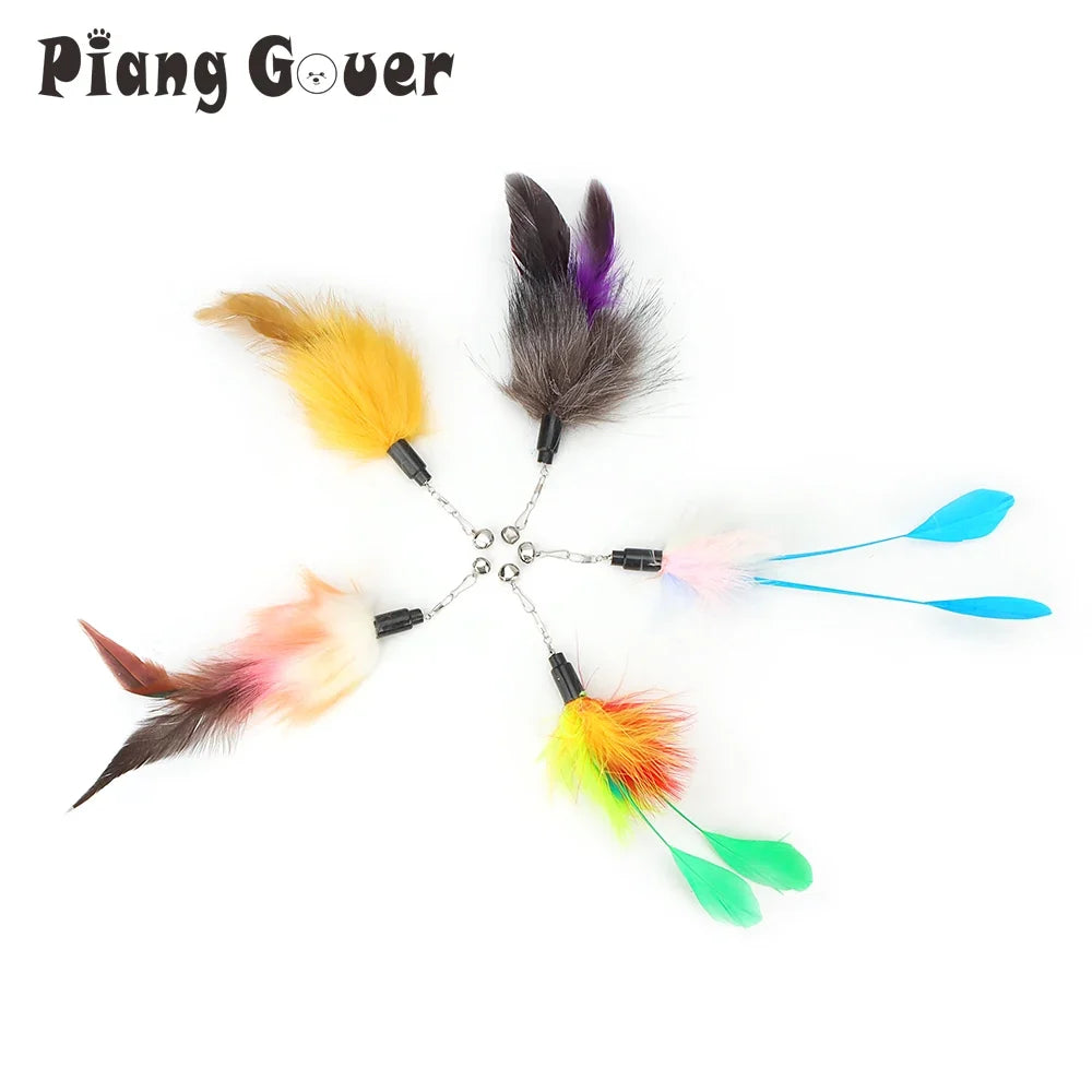 5pcs Feather Teasing Cat Stick Replacement - ProPawPet.com