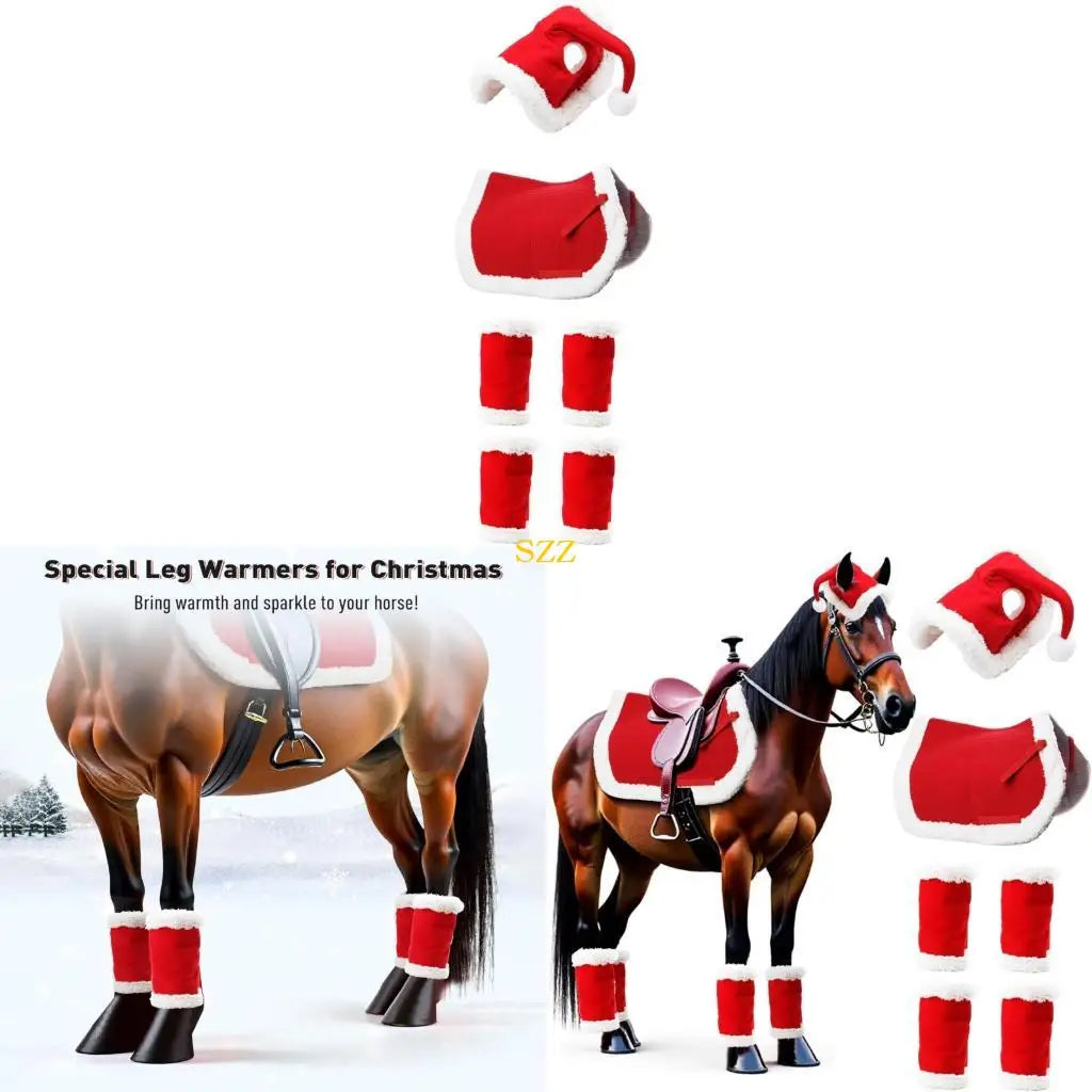 Christmas Horse Leg Armors Reinforced Cloth - ProPawPet.com