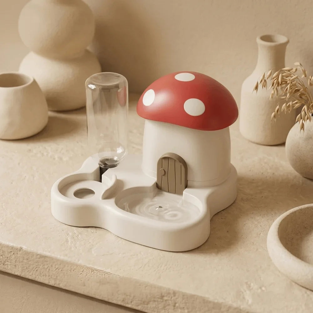 2 in 1 Mushroom Pet Automatic Feeder Large - ProPawPet.com