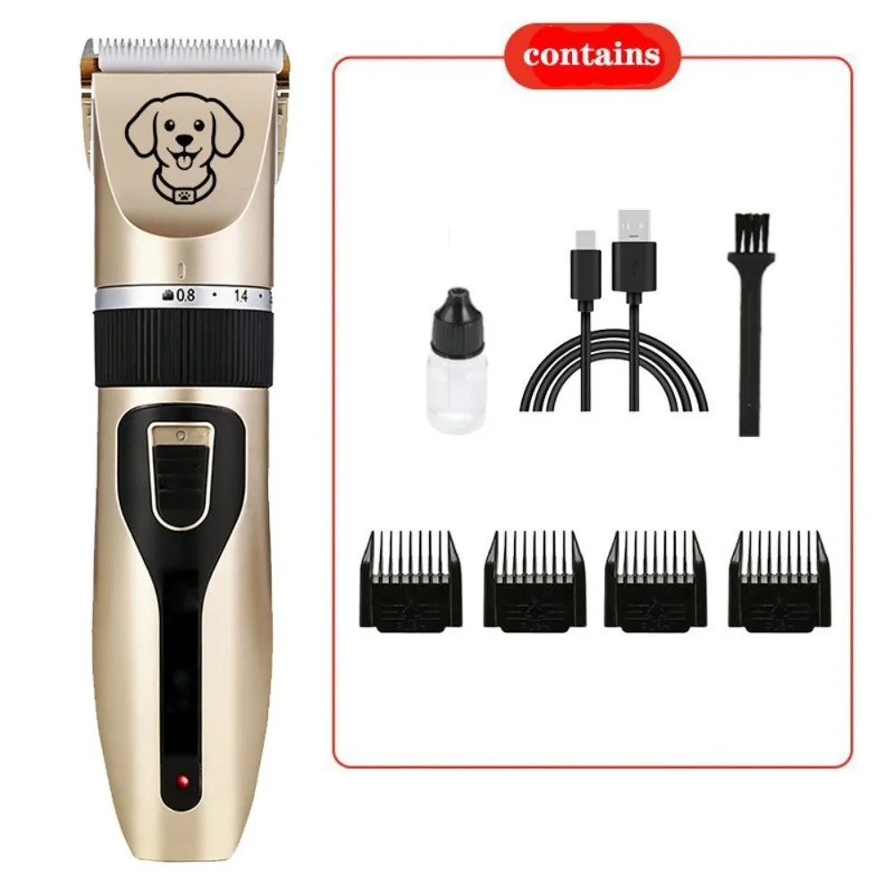 Professional USB Rechargeable Dog Hair Clippers, Quiet