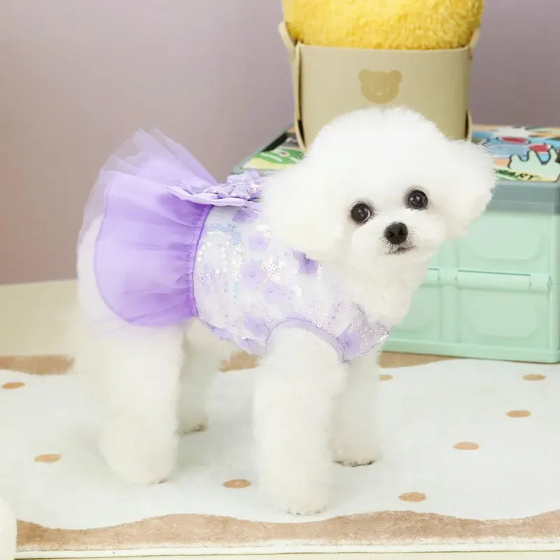 Summer Pet Clothes Apparel Dog Harness Dress - ProPawPet.com