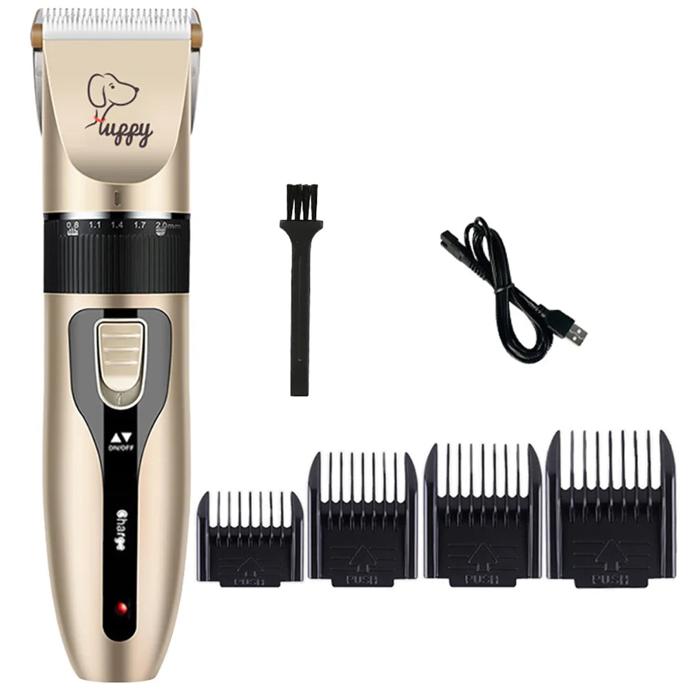 Dog & Cat Clipper Hair Grooming Haircut Pet Shaver Full, Rechargeable