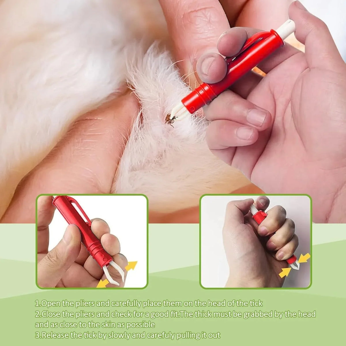 4pcs Flea Remover Hook Tick Removal Tweezer - ProPawPet.com