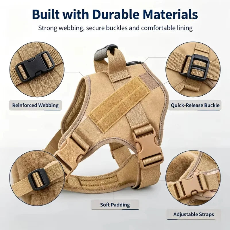 Tactical Dog Harness for Large Dogs No Pull - ProPawPet.com