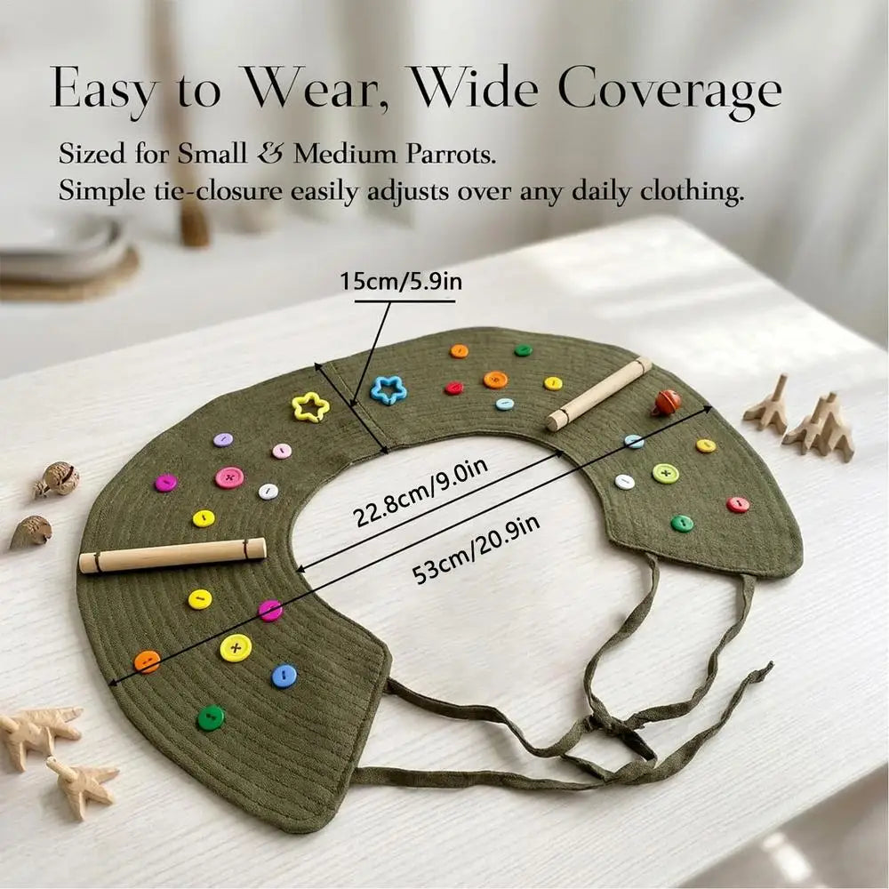 Bird Shoulder Shawl Anti Bite Scratch Poop Catcher Washable – 4 Colors