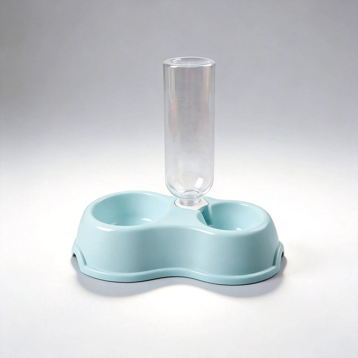 Pet Double Dish Plastic Cat & Dog Food
