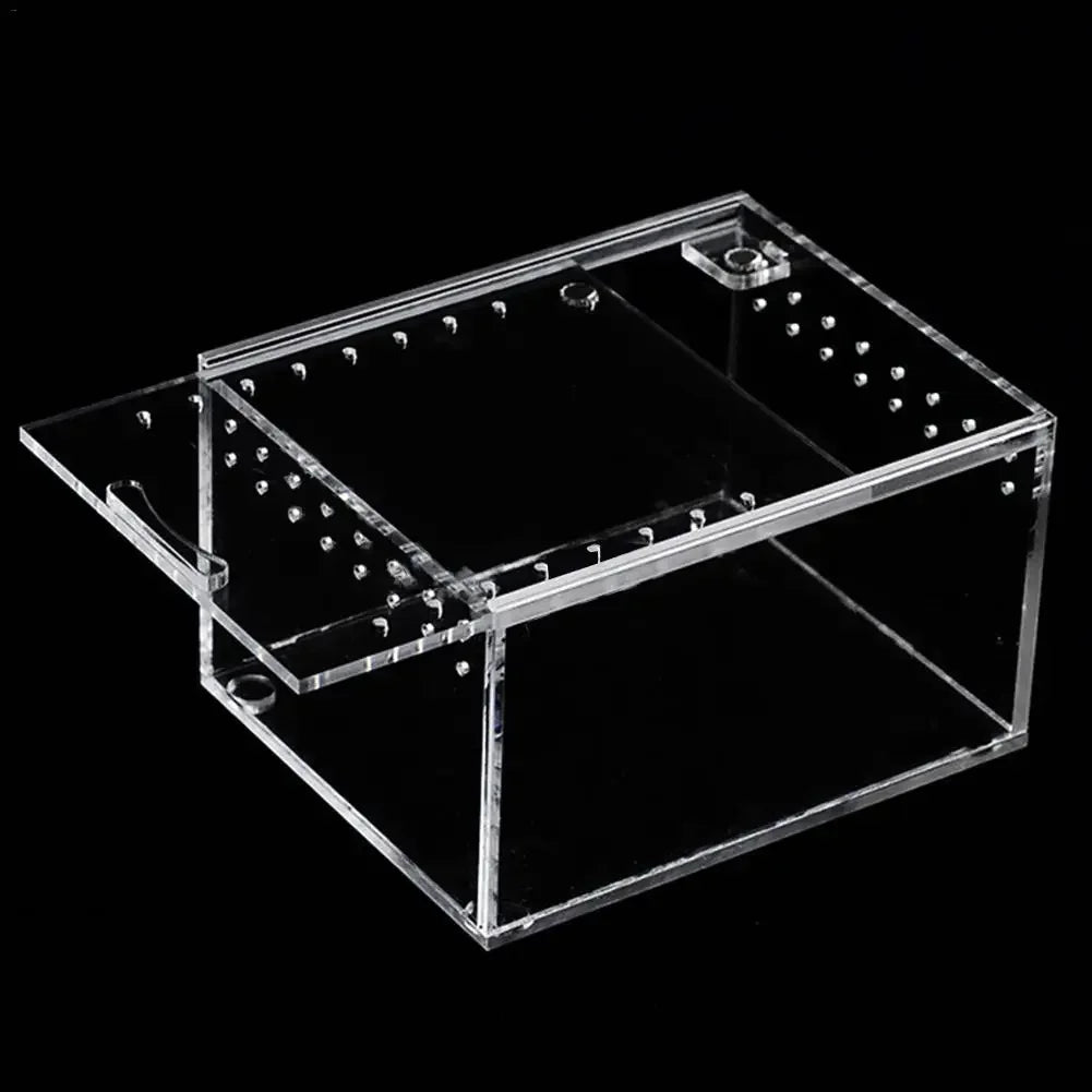 Reptile Breeding Box Acrylic Transparent Sliding Cover – 2 Colors