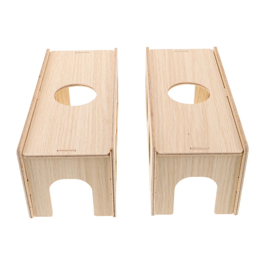 2Pcs Wooden Hamster Tunnel Chamber Hideout - ProPawPet.com
