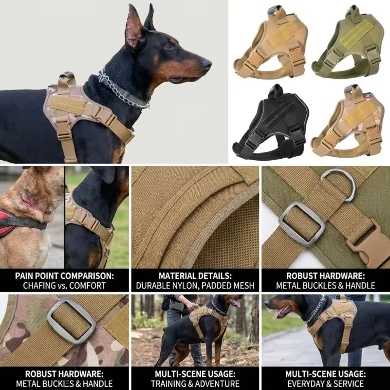 Tactical Dog Harness for Large Dogs No Pull - ProPawPet.com