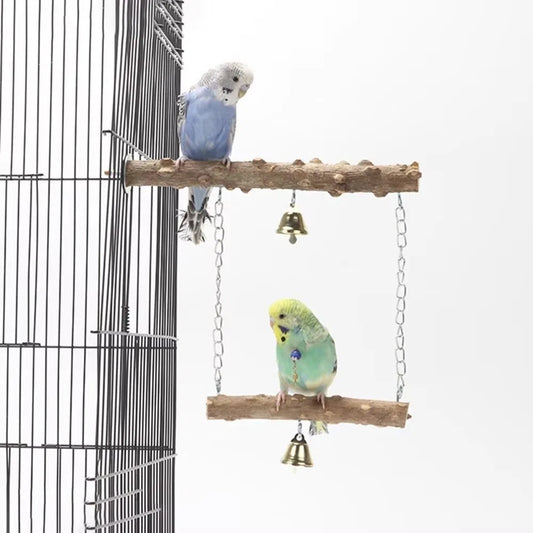 New Wood Parrot Suspension Bridge Toys - ProPawPet.com