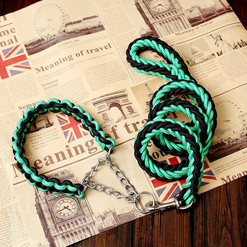 Double Strand Rope Large Dog Leashes Metal P - ProPawPet.com