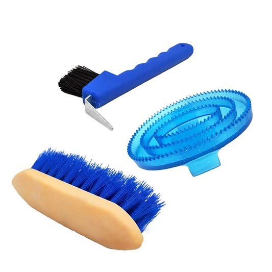 Horse Grooming 3pcs Set, Equestrian Cleaning - ProPawPet.com