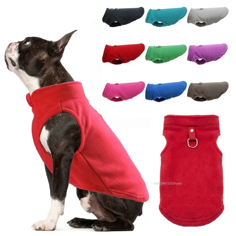 Warm Dog Sweater Cat Fleece Vest Soft Jacket