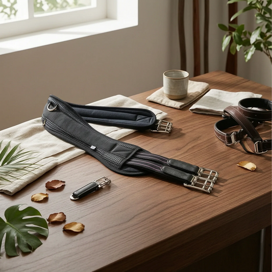 Black Horse Girth Buckle Fastener Padded - ProPawPet.com