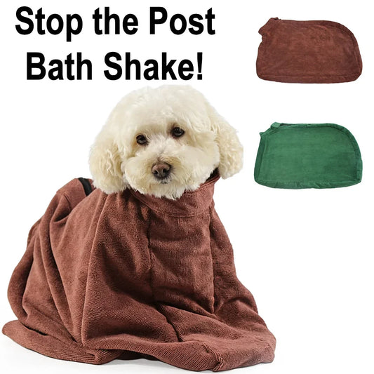 Full Body Dog Drying Robe Zippered Pet - ProPawPet.com