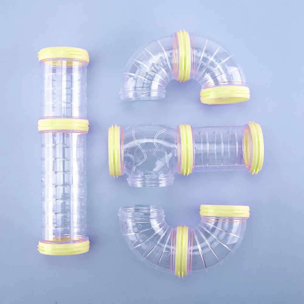 DIY Hamster Tunnel Tubes Set Transparent Ventilated Maze Easy – 5 Colors