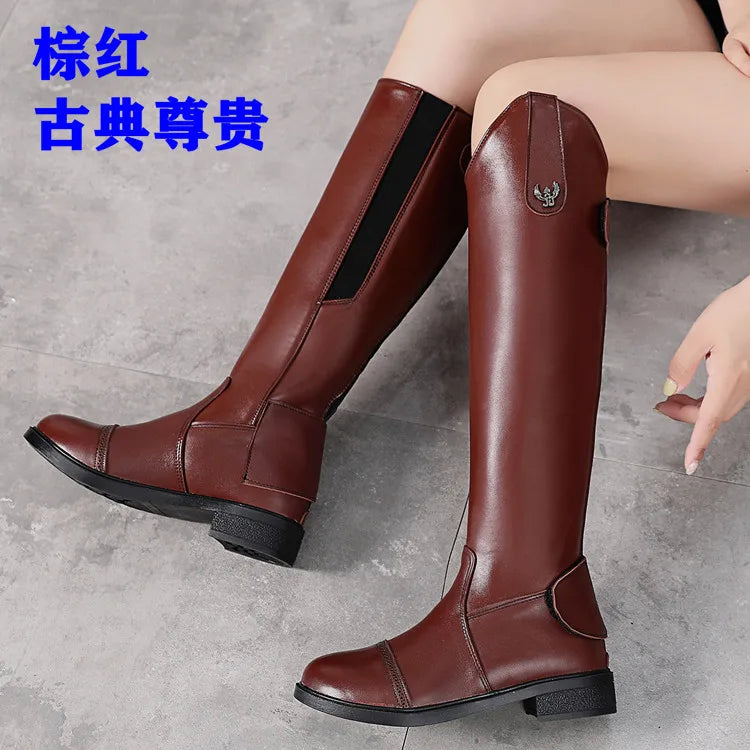 Equestrian Boots For Women Top Layer Cowhide - ProPawPet.com