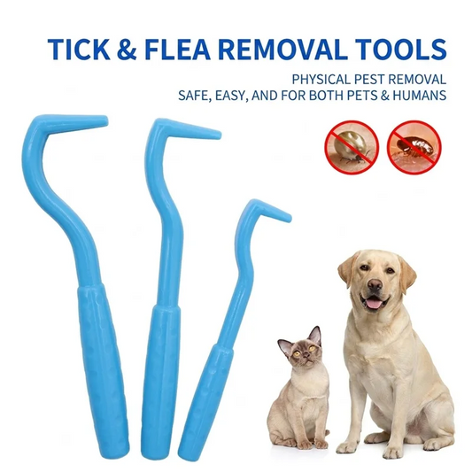 Pet Flea Remover Hook Tick Tweezer - Dog Cat - ProPawPet.com