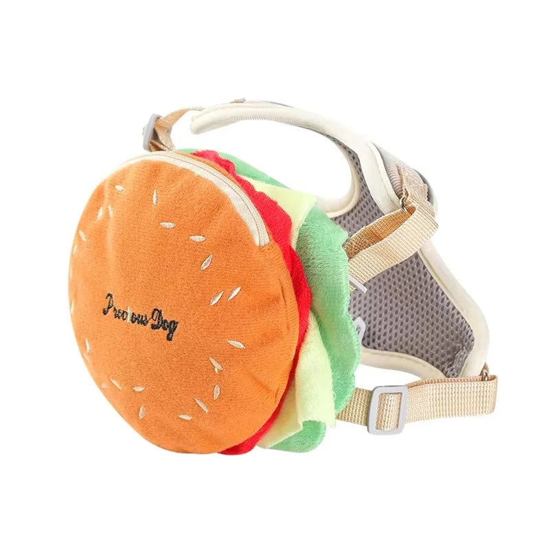 Hamburger Bag Dog Harness Set Outdoor - ProPawPet.com