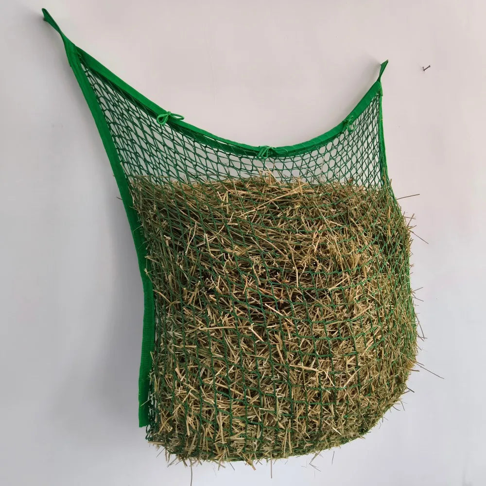 Square Mesh Hay Net Equine Horse Feeding Pouch