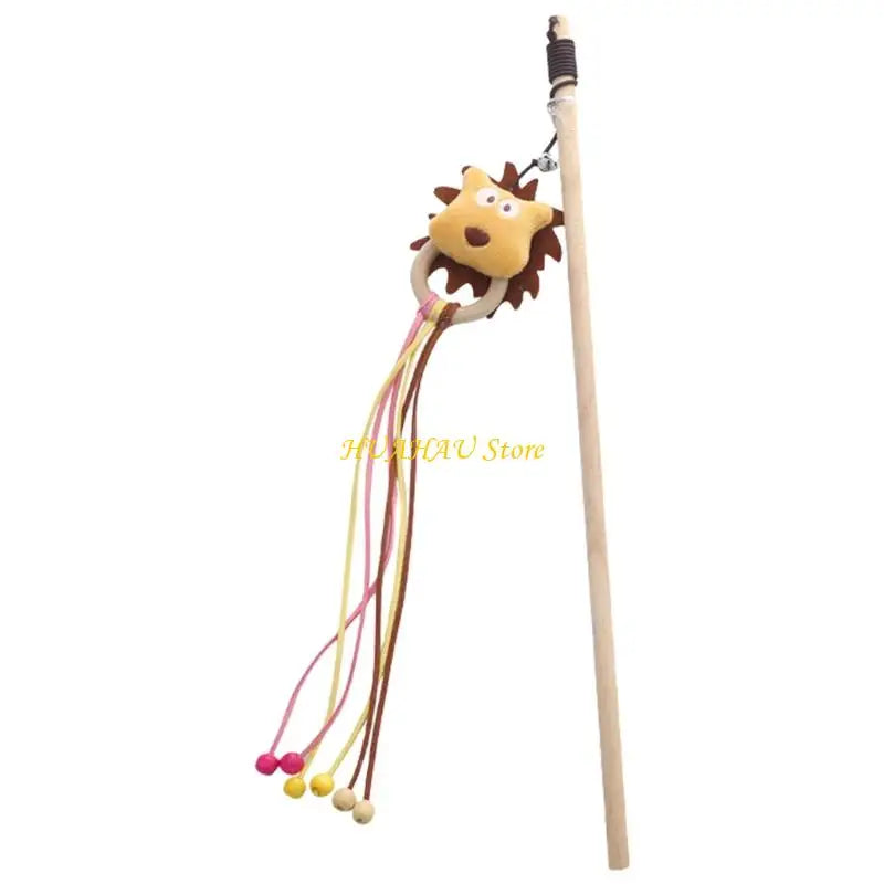 J6bb Cats Teaser Rod for Stimulating Felines Curiosity Wand – Cat Supplies