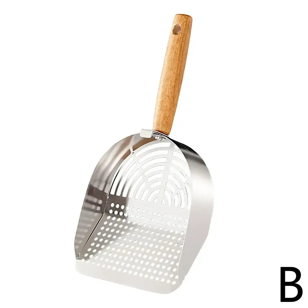 Steel Cat Litter Scoop Long Handle Pet Waste Shovel Cleaning – Cat Supplies
