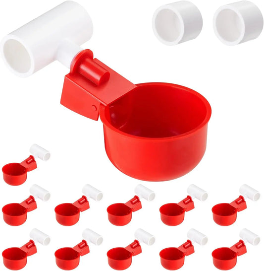 5/10Pcs Chicken Water Cup With PVC Tee - ProPawPet.com