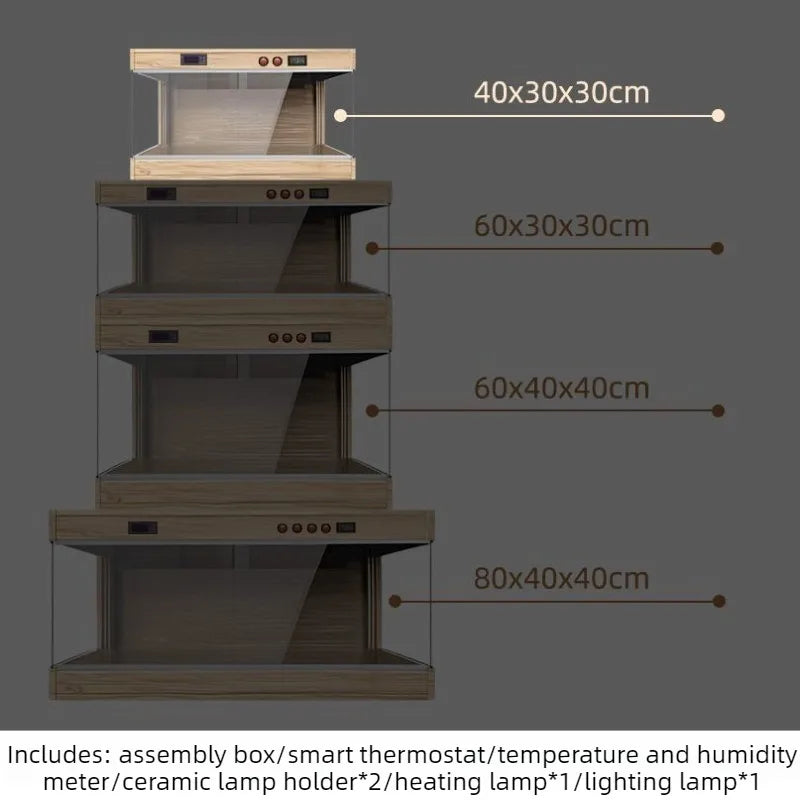 Reptile Feeding Box Solid Wood Temperature - ProPawPet.com