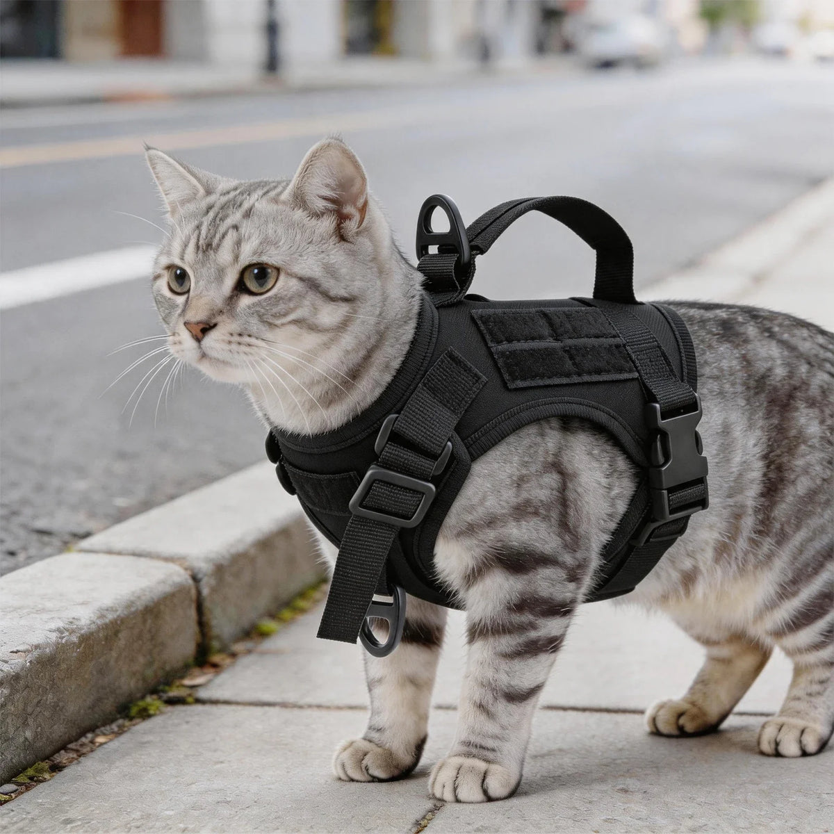 Tactical Cat Harness Vest Adjustable Small - ProPawPet.com
