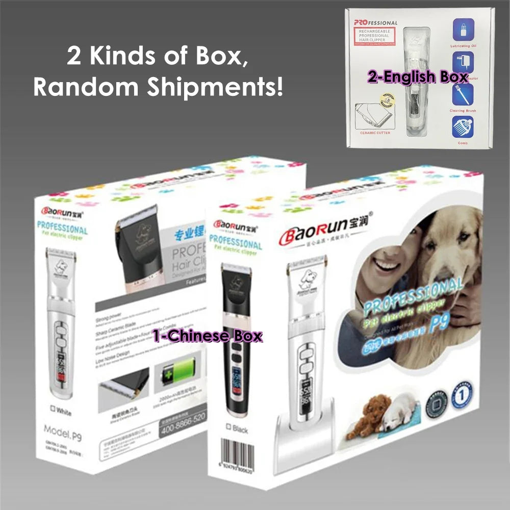 BaoRun P9 Dog HairClipper Professional LCD - ProPawPet.com