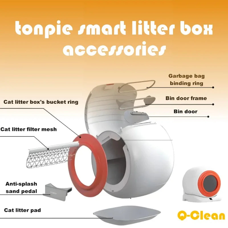 TONEPIE Q-Clean Cat Litter Box Accessories, - ProPawPet.com