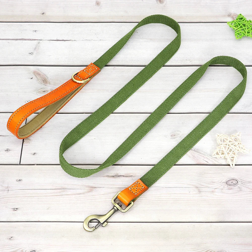 Nylon Custom Dog Puppy Collar Leash Set - ProPawPet.com