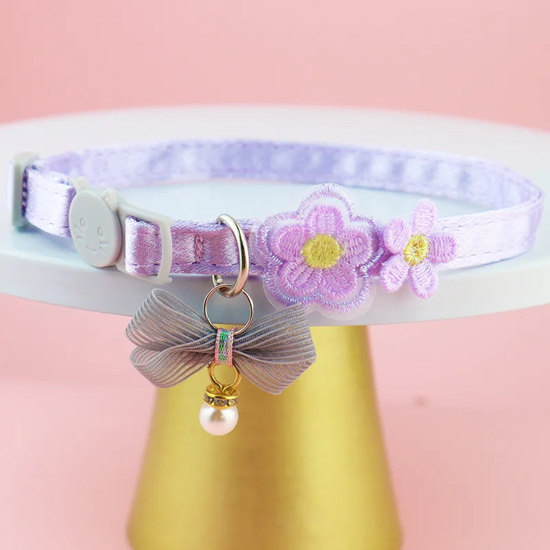 Cat Collars Princess Style Lace Embroidery Bow – Cat Supplies