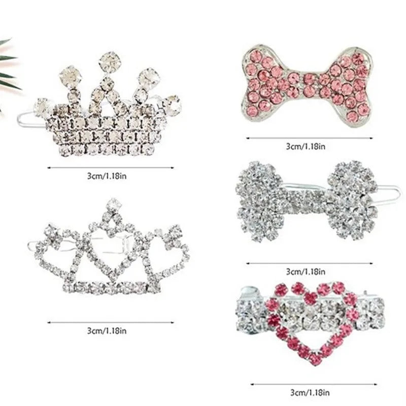 Fashion Crystal Rhinestone Dog Hair Clip - ProPawPet.com