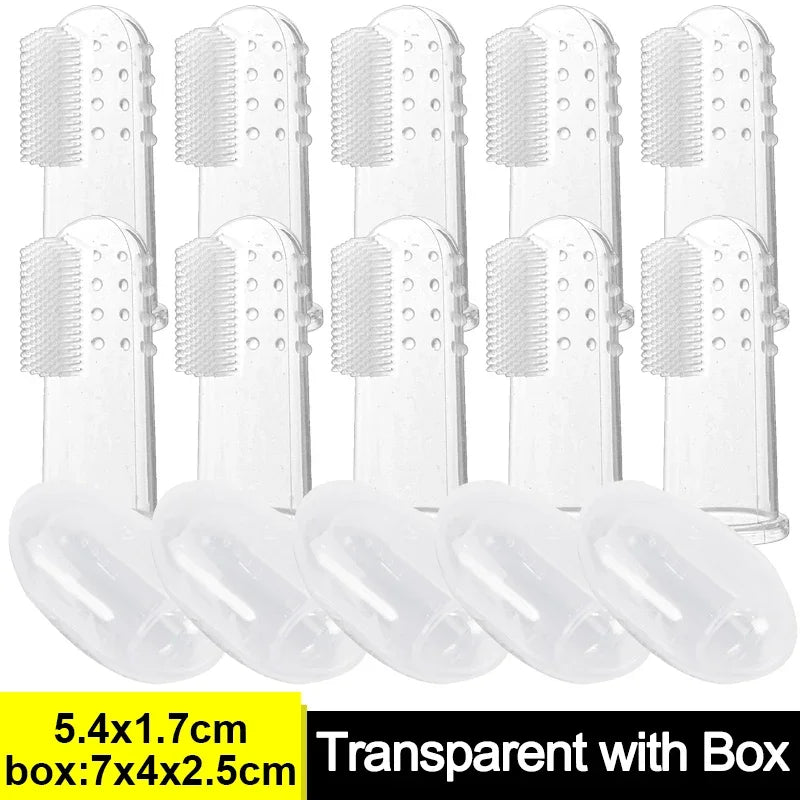 1/20x Pet Silicone Finger Toothbrush Teeth - ProPawPet.com