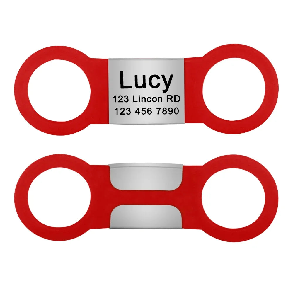 Nameplate Engraved Id Tag Dog Cat Collar - ProPawPet.com