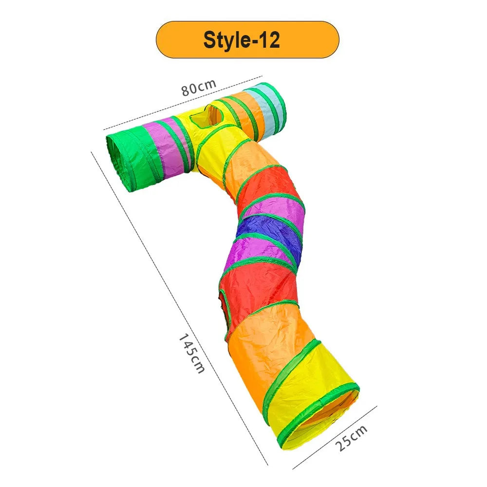 Polyester+Steel Wire Cat Tunnel Tube - ProPawPet.com