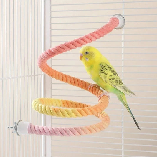 Bird Rope Perches Gradient Color Bendable - ProPawPet.com