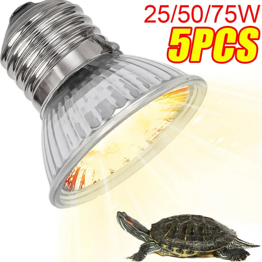 5/1Pc Tortoise Lizard Basking Lamp 25W 50W - ProPawPet.com