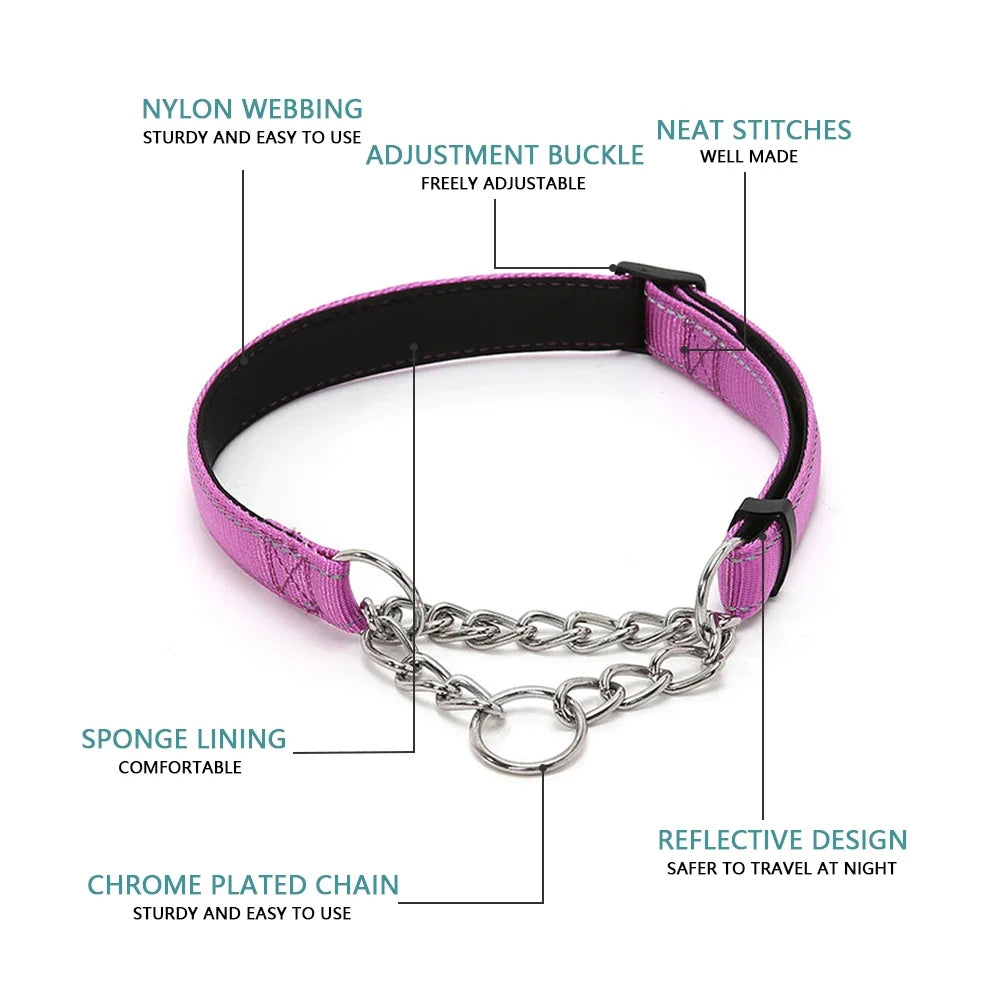 Stainless Steel Chain Martingale Collar - - ProPawPet.com