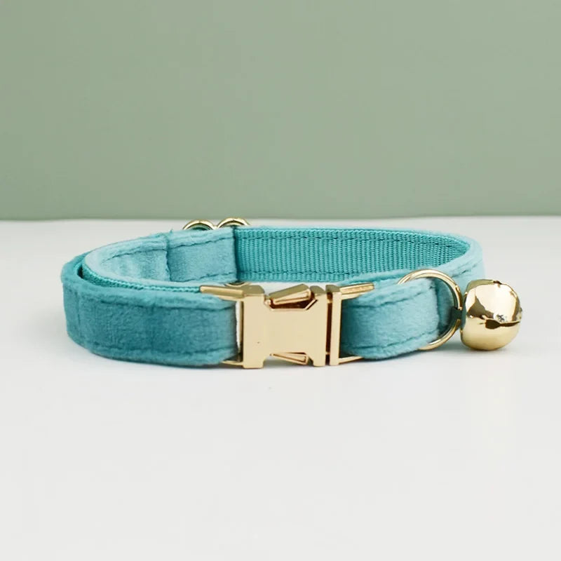 Velvet Cat Collar Bowknot Personalized - ProPawPet.com