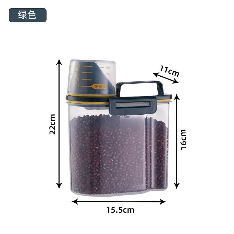 Cat & Dog Food Storage Container Sealed Moisture Proof Plastic – Cat Supplies