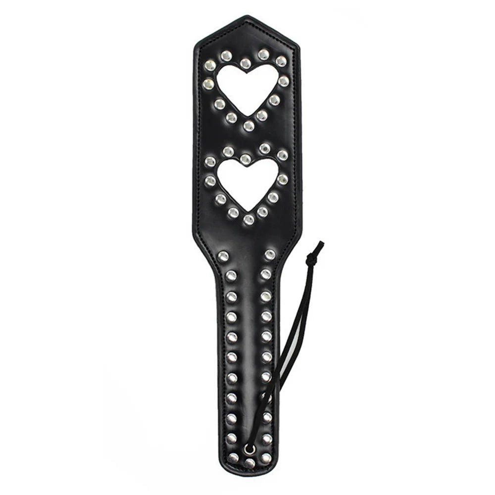 31.5cm PU Leather WhIps Paddle Punk Spanking Horse Riding Crop – 2 Colors