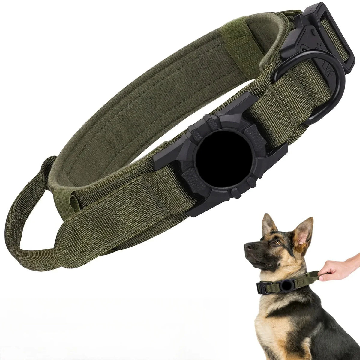 Tactical AirTag Dog Collar, with AirTag - ProPawPet.com