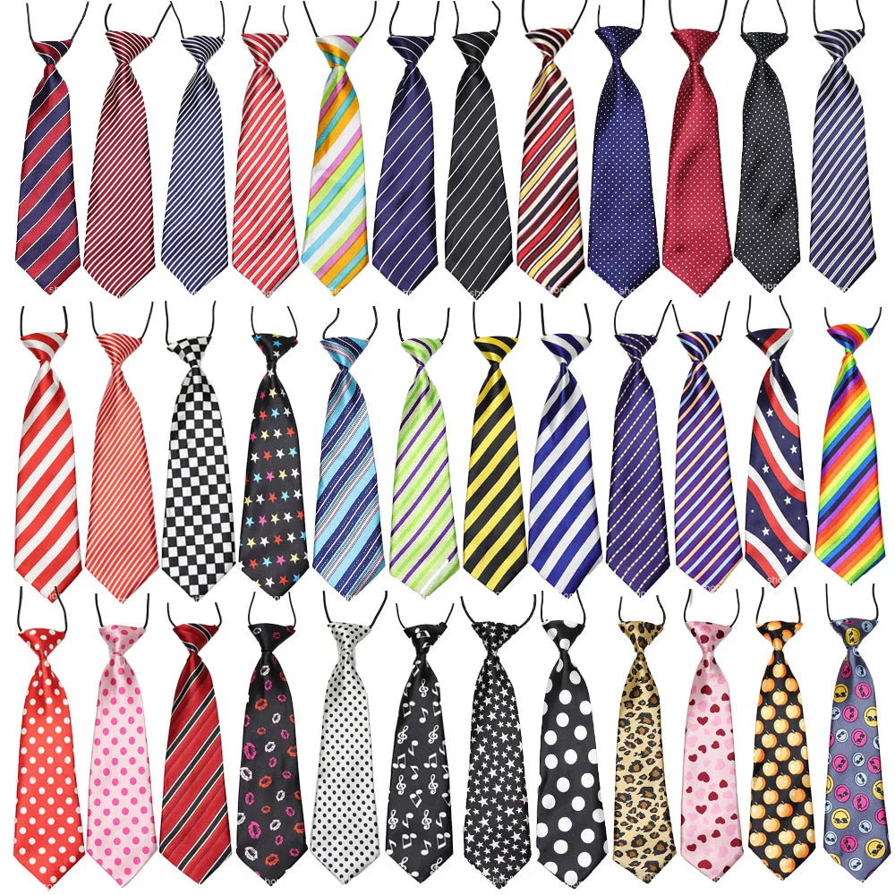 25/50pcs Dog Bow Ties Stripes Dot Solid Dog - ProPawPet.com